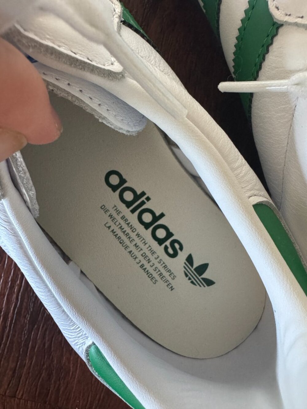 Adidas Samba OG — White/Green — US Men's 9 - Picture 9 of 10